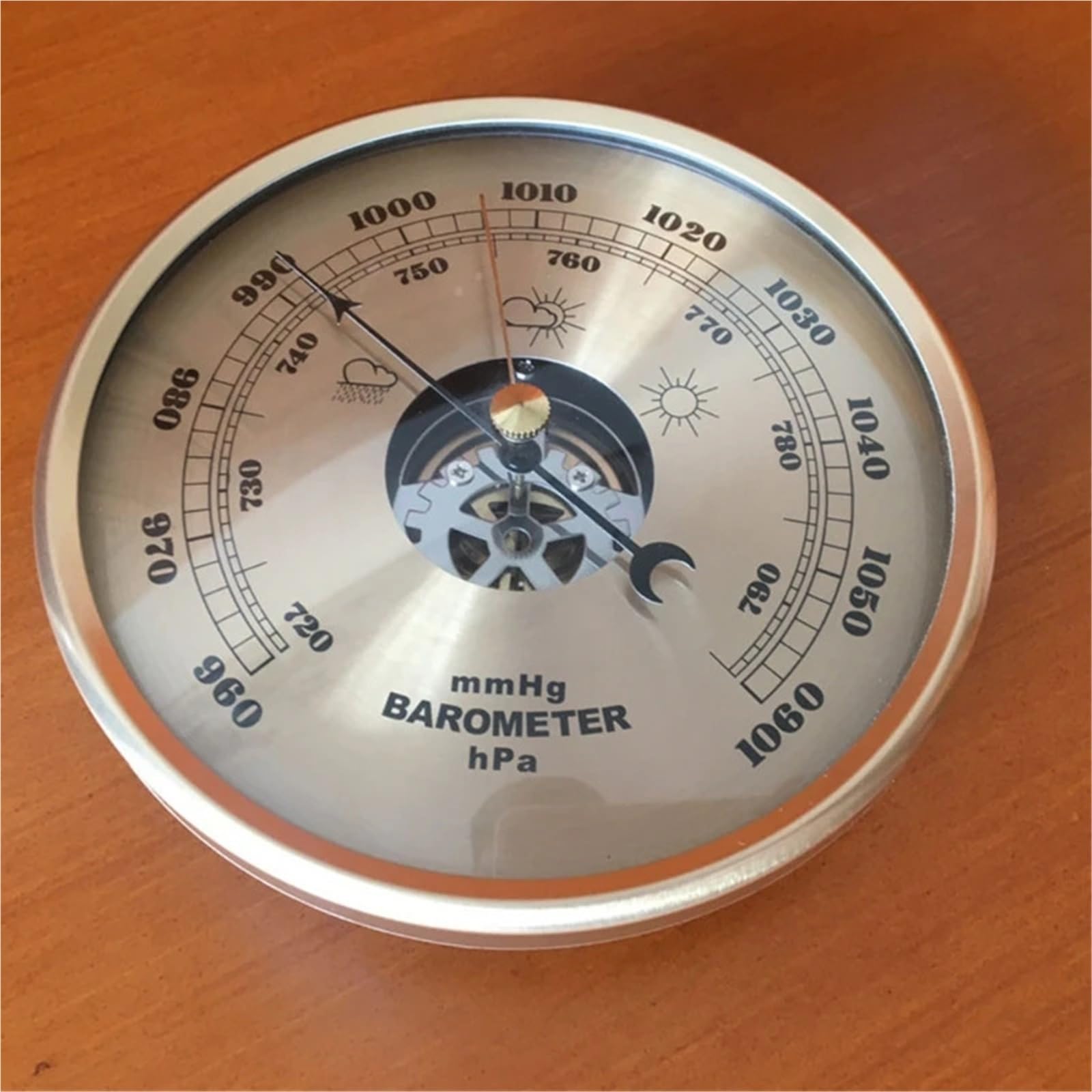 BaróMetro Barómetro aneroide for el hogar, barómetro interior, instrumento meteorológico preciso montado en la pared(90mm)