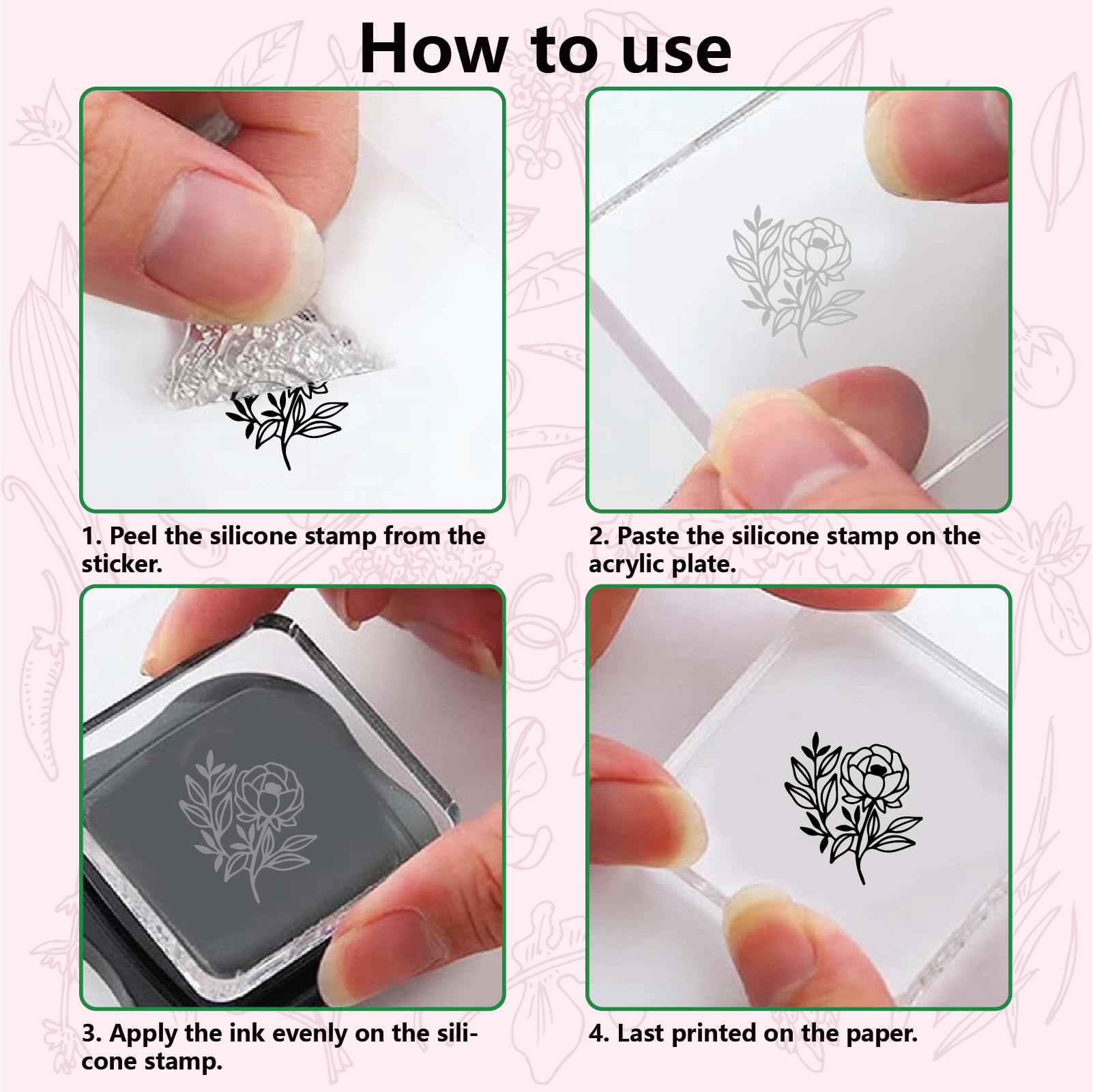 CRASPIRE Leaves Clear Rubber Stamps Ginkgo Leaves Spring Autumn Plant Transparent Postmark Silicone Seals Stamp DIY Scrapbooking Paper Craft Cards Making Photo Album Decorative - Image 3