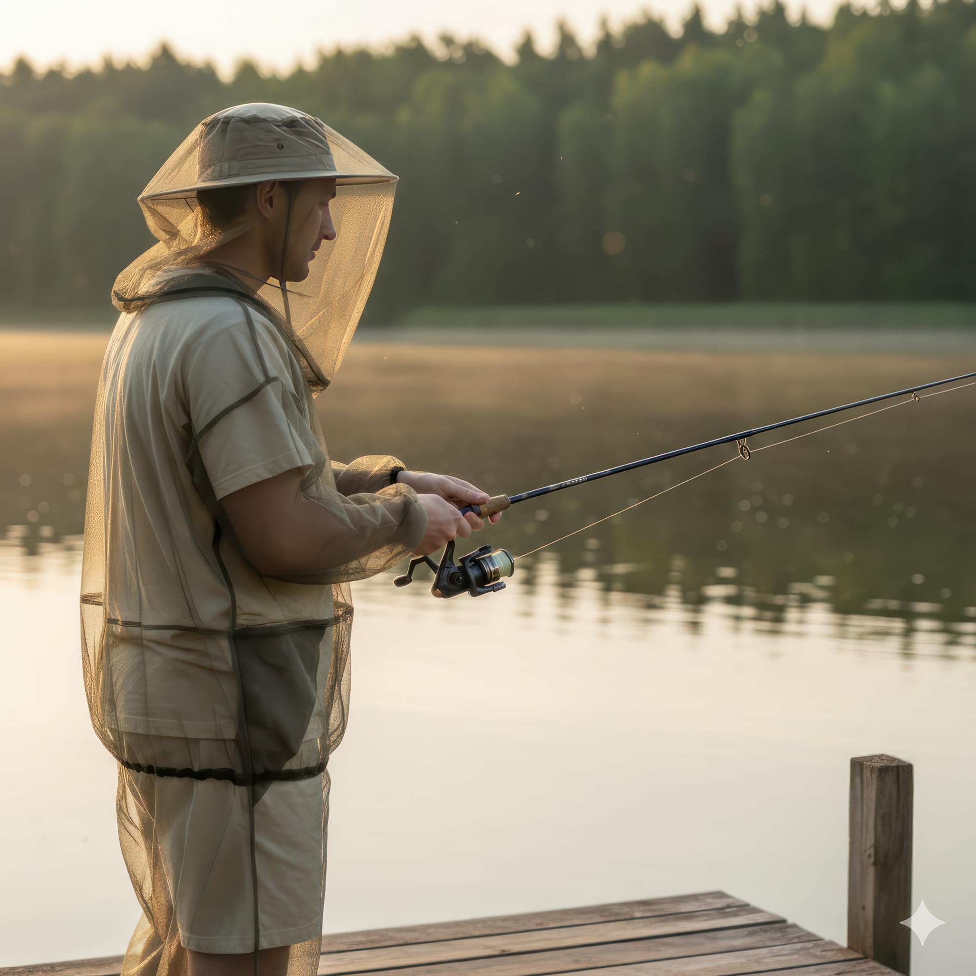 Universal Backpackers Traje Mosquitero para Protección contra Insectos - Chaqueta & Pantalones de Malla para Hombres y Mujeres - Ropa Resistente para Exteriores