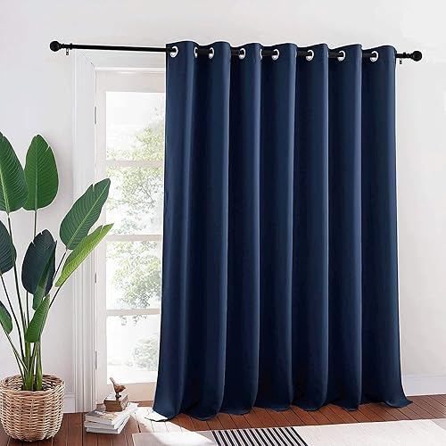 RYB HOME - Cortinas corredizas de cristal para puertas de patio, 100 pulgadas de ancho.