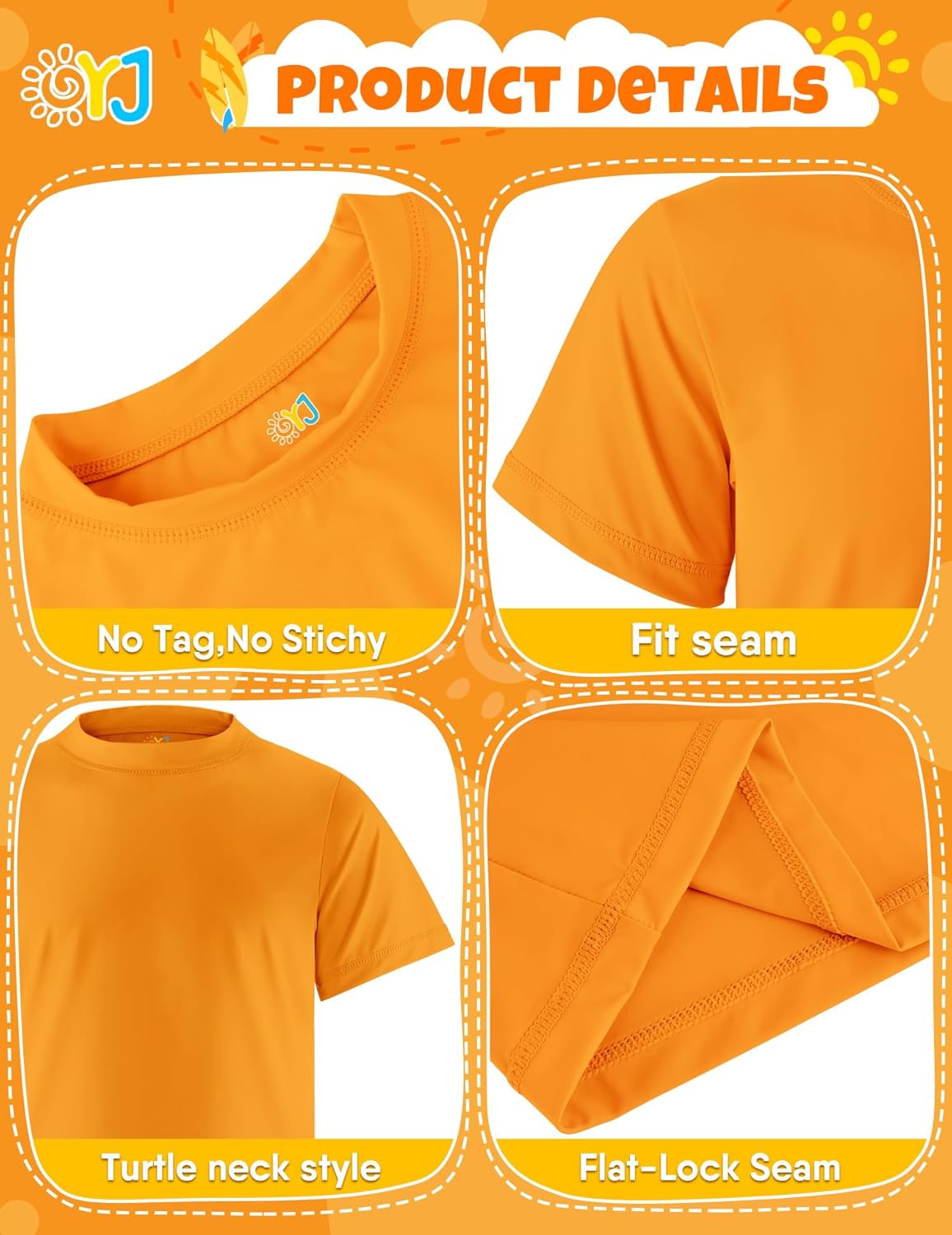 Boys Rash Guard Short Sleeve Swim Shirt UPF+ 50 Rashguard for Toddler Teens Water Sun Shirts Swim Wear Quick Dry - Image 4