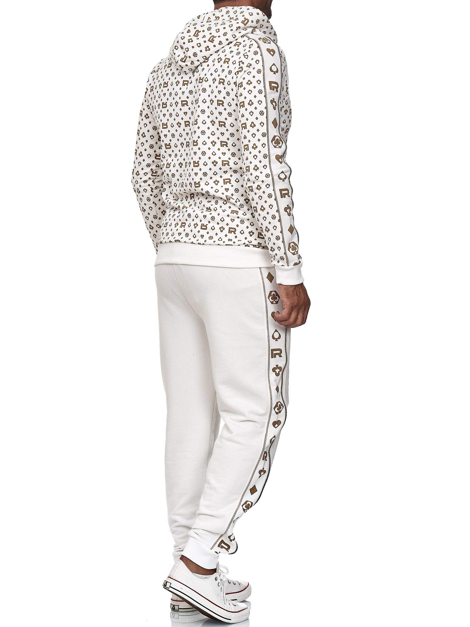 Redbridge Herren Jogginganzug Jogger Set Sweatjacke Sweathose Kombi Allover Premium