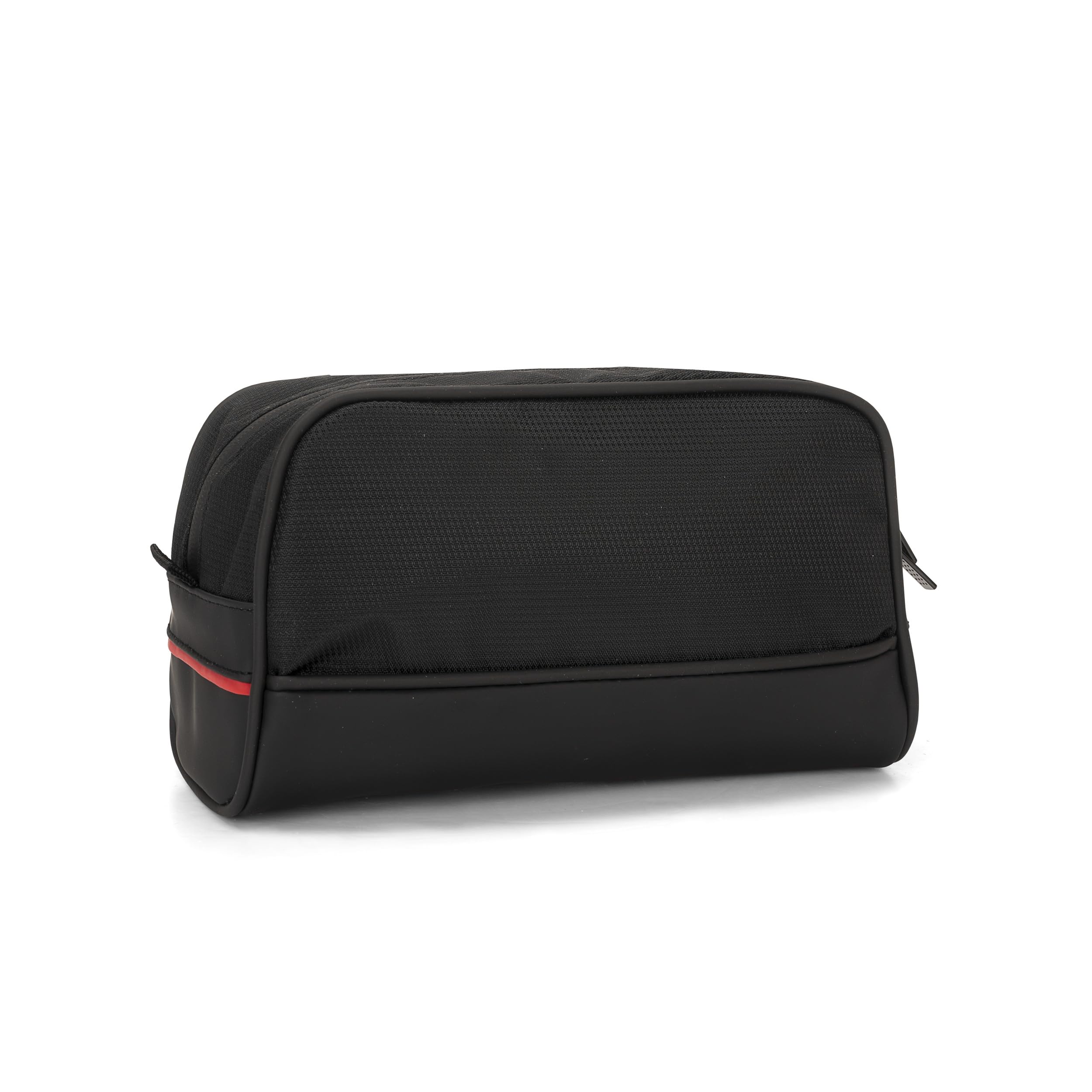 FERRARI - Portatutto Da Viaggio, Con Chiusura A Zip, Beauty Case, Per lavoro O Tempo Libero, Cm 23x13hx10 - Nero