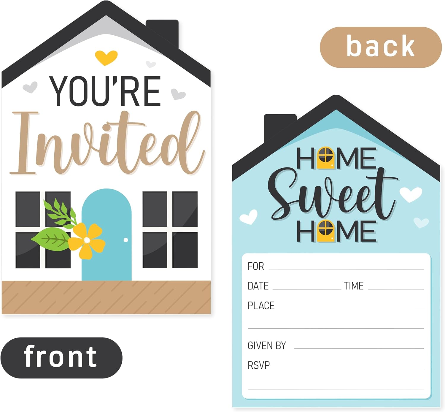 Home Sweet Home Invitation Cards, Housewarming Party Invitation Cards Supplies, Fill-in Invitations Card, New Home Greeting Cards, Welcome Home Party Decorations, 30 Cards
