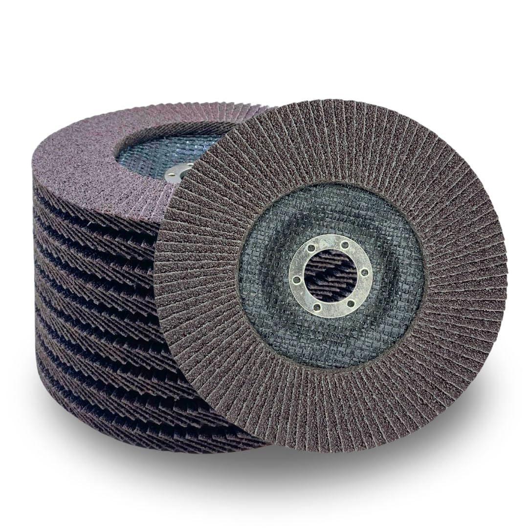 Flap Disc: 6 Dia, 7/8 Hole, 60 Grit, Zirconia Alumina, Type 29