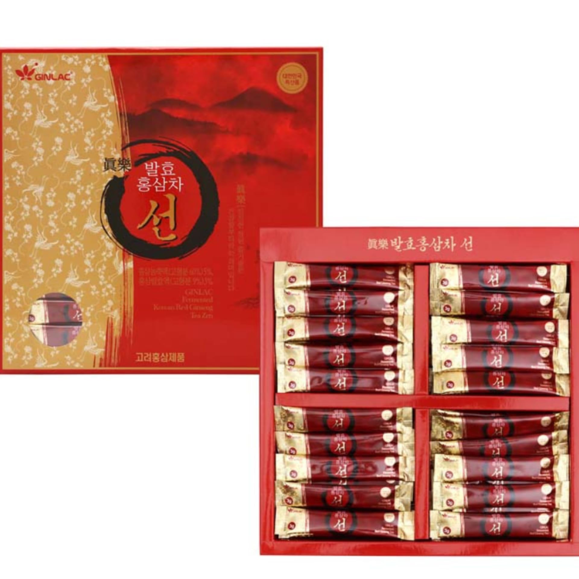 Té al ginseng rosso ZEN 100 bustine di té