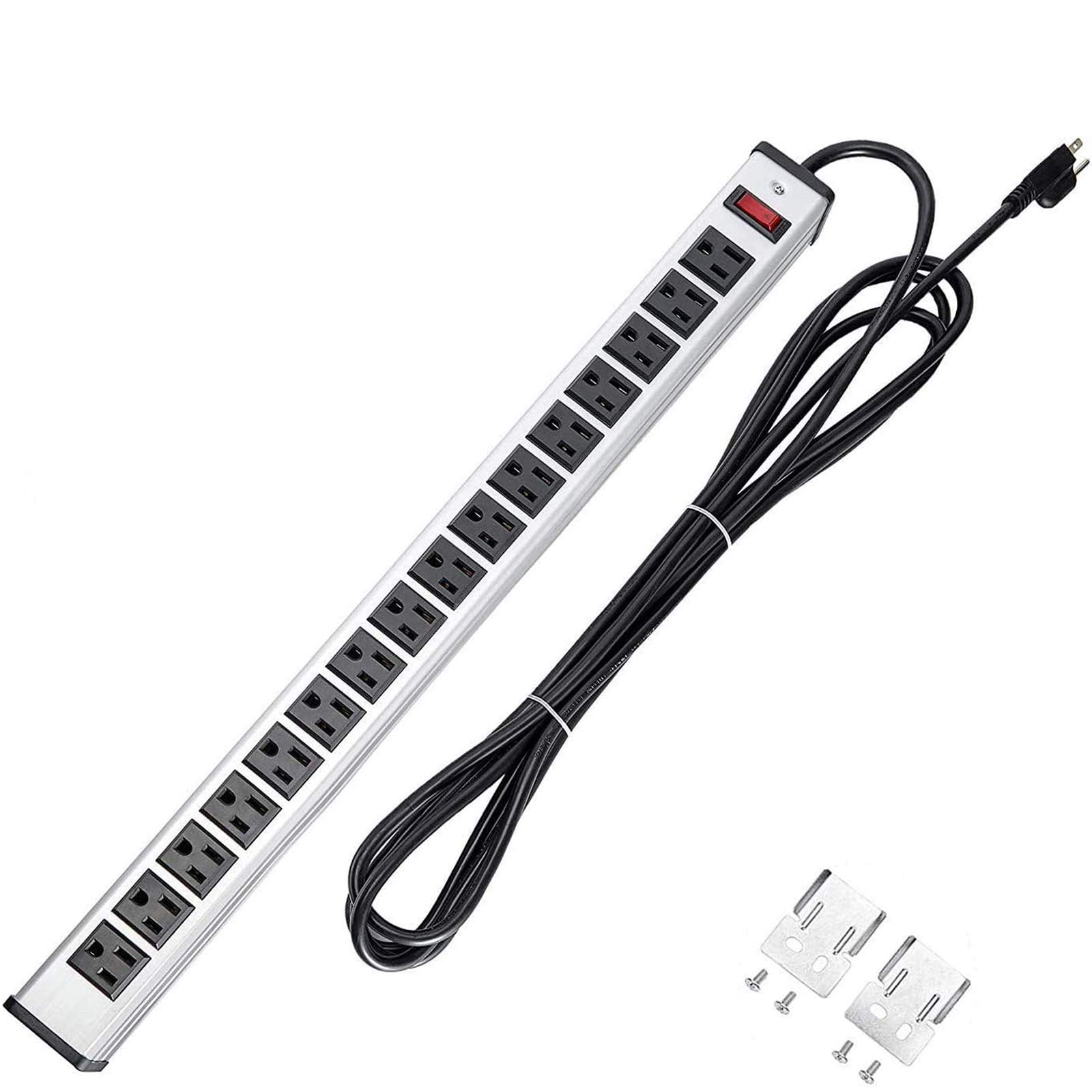 Buy BTU 16 Outlet Power Strip Surge Protector, Multi Plug Outlet Heavy