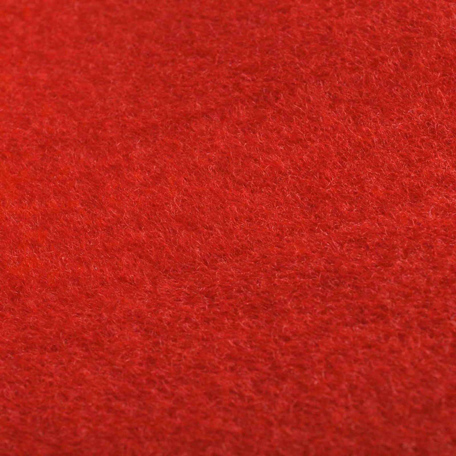 Alfombra de pasillo roja de poliéster de 1 x 5 m, enrollable, ideal para entradas, pasillos, apartamentos, apartamentos y eventos festivos, duradera y fácil de limpiar para interiores
