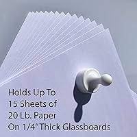 Vista 3 de GLASSBOARD STUDIO Potentes imanes de neodimio, en forma de peón, fuerte imán para nevera/refrigerador y pizarra blanca, ideal para oficina, cocina