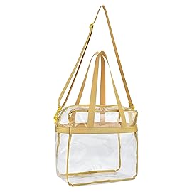 Oraben Clear Bag Stadium Approved 12x6x12 Clear Tote Bag for Stadium Events Transparent Lunch Bag for Work Sports