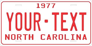 PhotoZoneGa North Carolina 1977 Personalized Custom Novelty Tag Vehicle Car Auto Motorcycle Moped Bike Bicycle License Plate