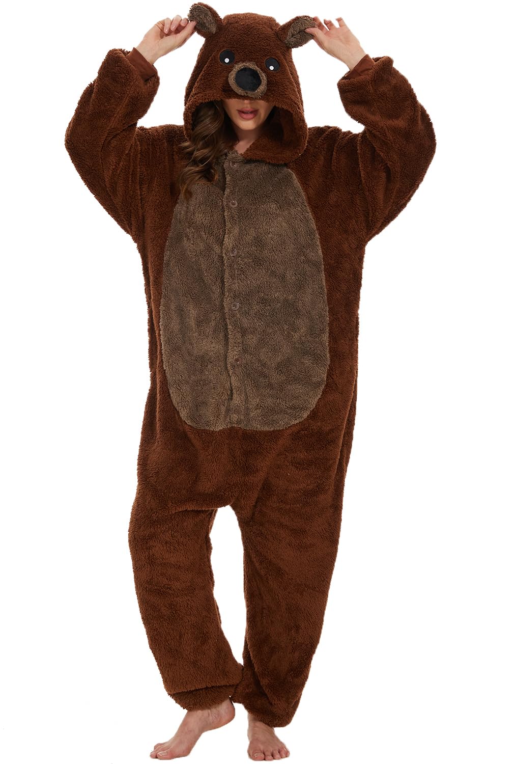 LATH.PIN Adult Kigurumi Pajamas Unisex Anime Animal Costume Cosplay Costume Jumpsuit Onesies Pajamas Sets Panda Sleepwear Sleepwear