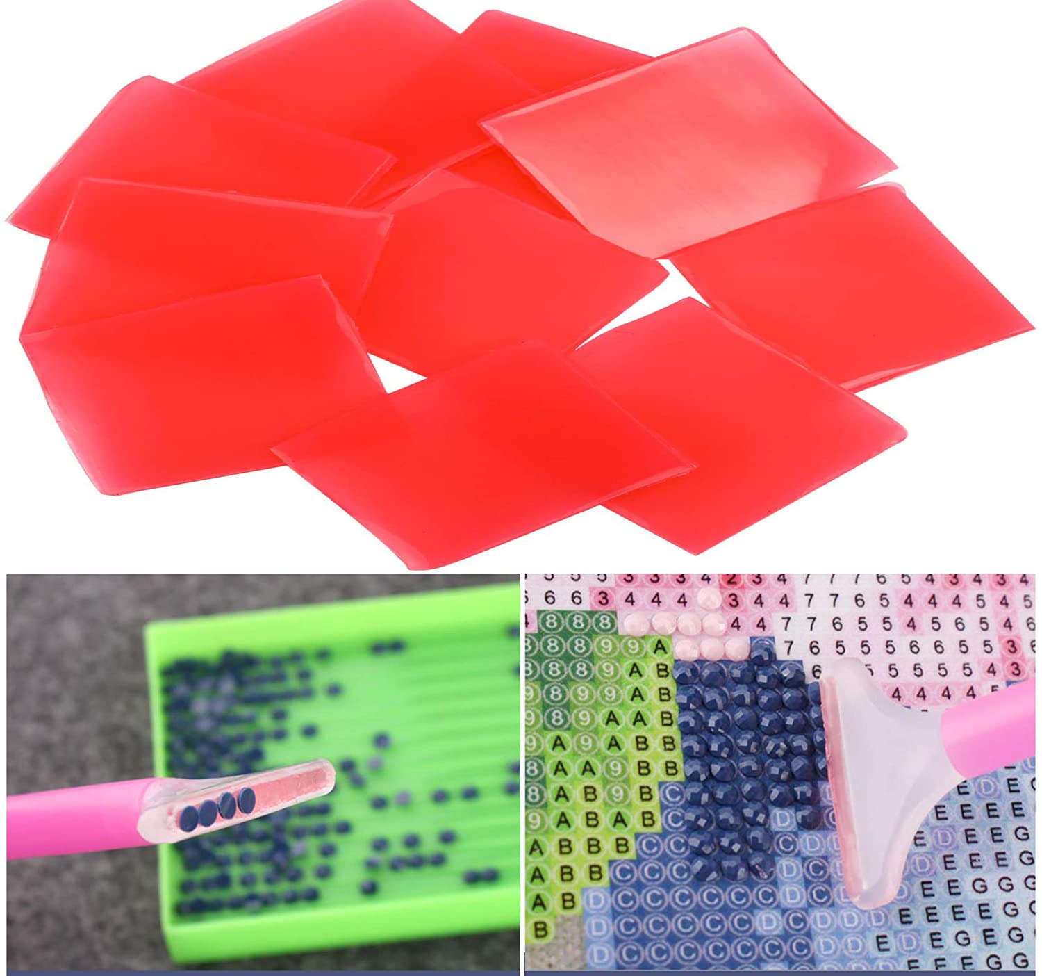 60 Pads De Colle Pour Peinture Diamant – 2x2 Cm, Adhésifs Et Faciles à Utiliser - 10