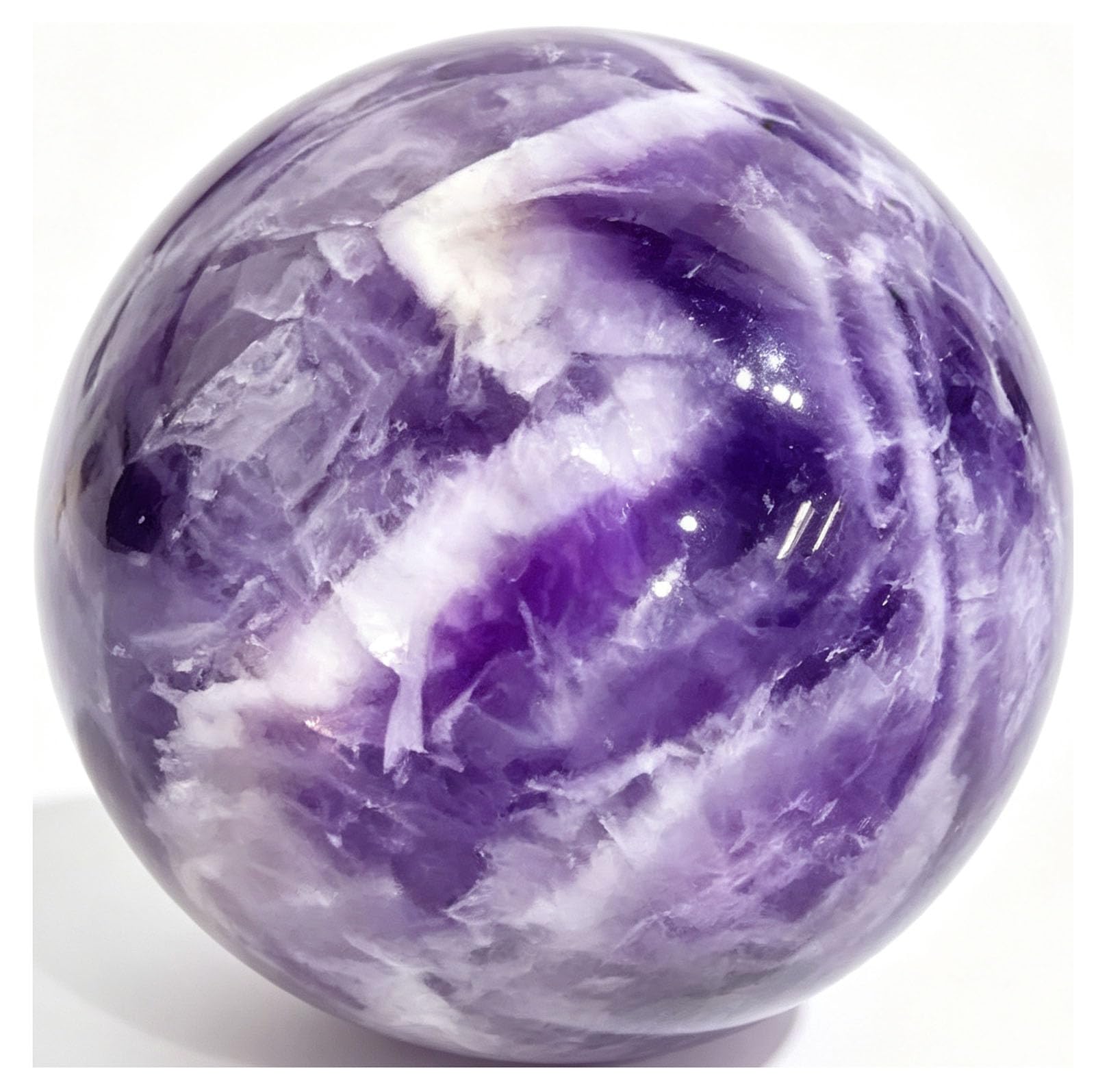Natürliche Amethyst-Kristallkugel, heilende Edelsteinkugel