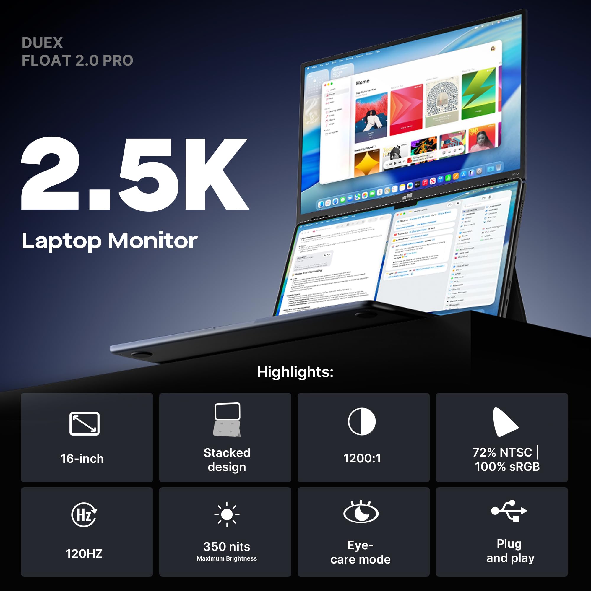 Mobile Pixels Duex Float 2 Pro 16 monitor extender