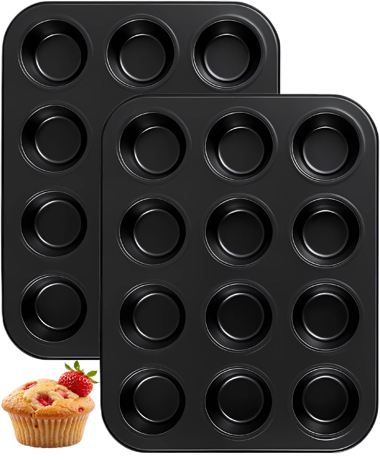Yoehka 2 Pack Muffin Pan