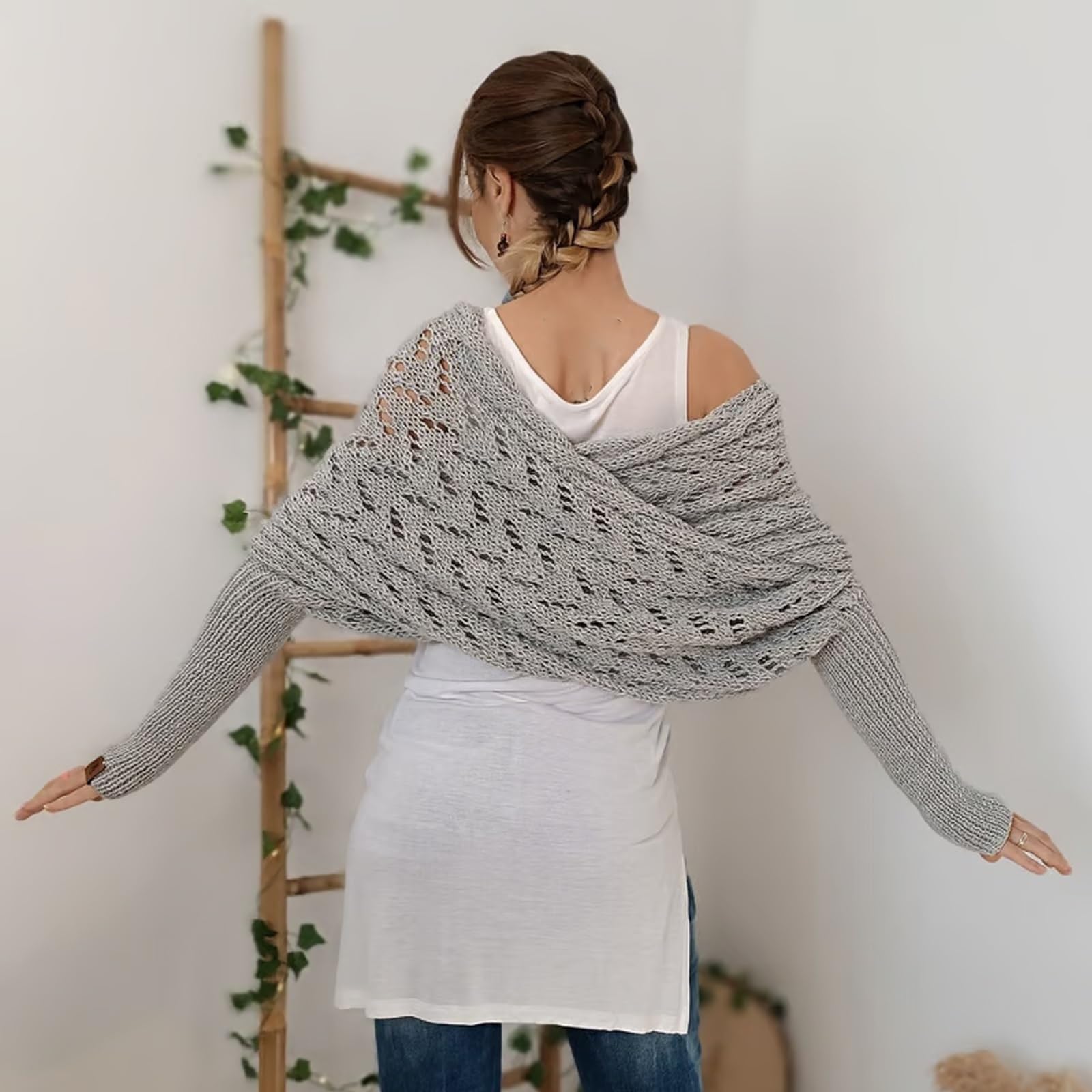 Stola Sciarpe Estive Uncinetto Sciarpe Donna Lana Sciarpe