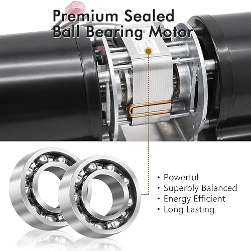 Miniatura 4 de Criditpid Kit de ventilador de chimenea para chimenea Regency 910-157/P, ventilador de motor de ventilador para insertos de chimenea Regency,