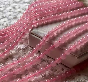 6mm Grade AA Natural Madagascar Rose Quartz Beads,Pink Crystal Beads,Round Loose Beads for Jewelry Making FSJ2