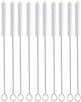 Vista 8 de Cepillo largo con pajilla, limpiador de tubos de nailon 10 x 2/5 pulgadas, juego de 10 (azul)