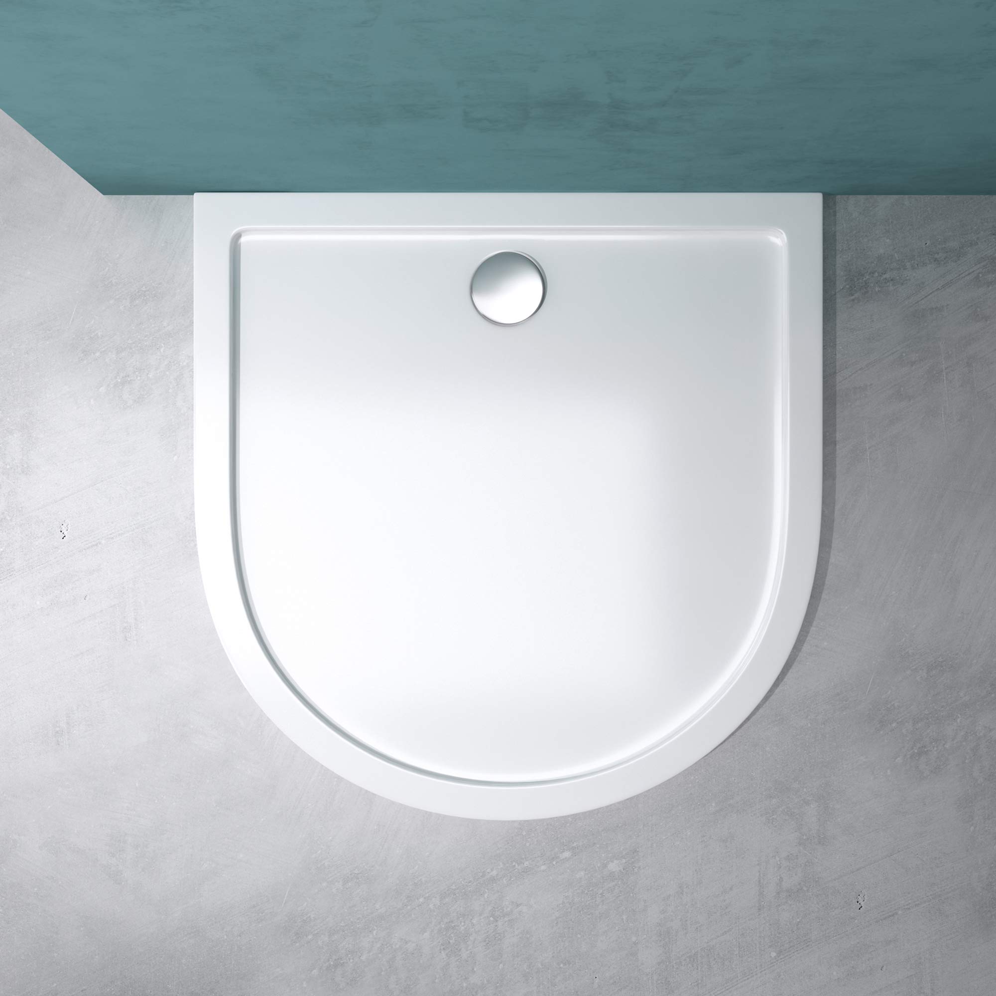 Mai & Mai Piatto Doccia 90x90x4cm in Acrilico, Forma: Quadrato, Bianco