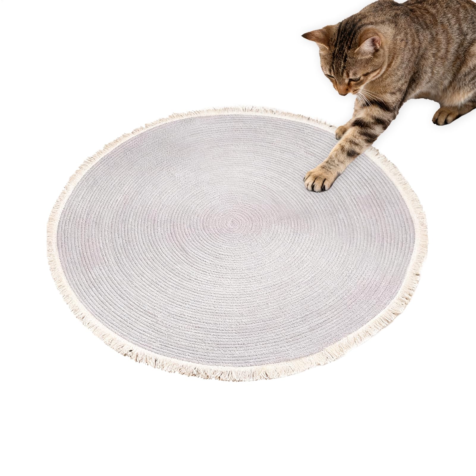 Alfombra rascador para gatos | Alfombra de cuerda de algodón | Alfombra horizontal lavable con | Para el hogar, dormitorio, sala de estar, sala de juegos, entrada, apartamento