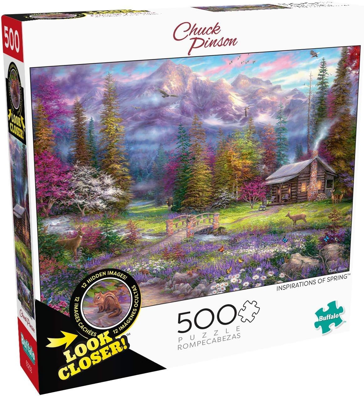 Buffalo Games - Chuck Pinson - Inspirations of Spring - 500 Piece Jigsaw Puzzle for Adults -Challenging Puzzle Perfect for Game Nights - Puzzle Size is 21.25 x 15.00
