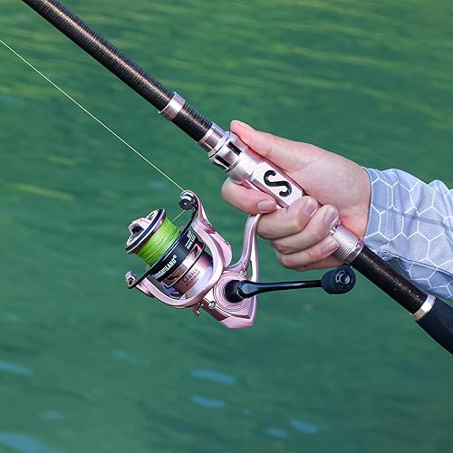 Miniatura 7 de Sougayilang Combo de caña de pescar telescópica y carrete, caña de pescar plegable de viaje y carrete de pesca giratorio, regalos de pesca para