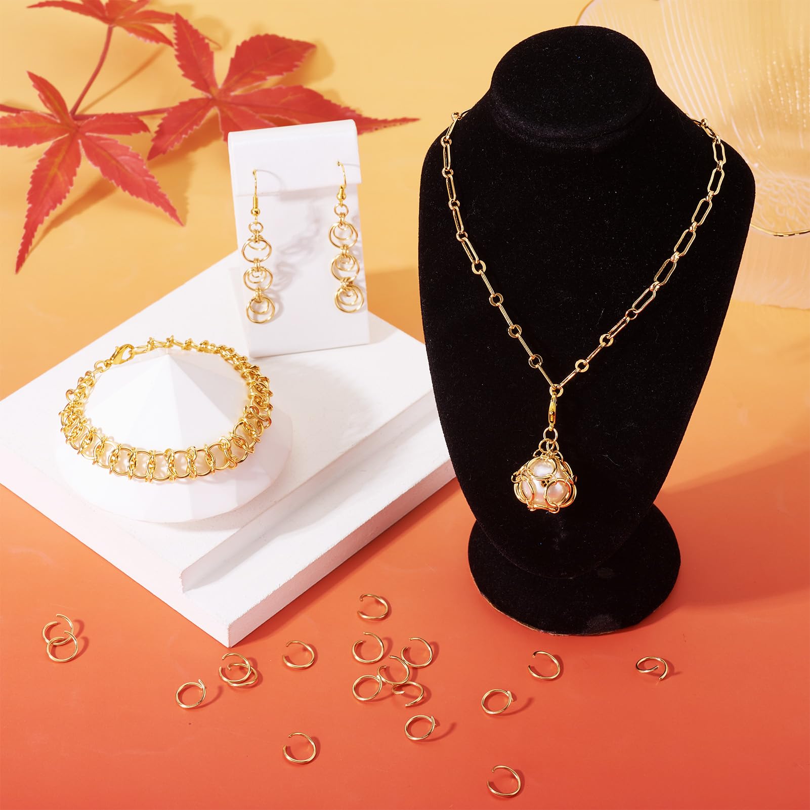 Anneaux Acier Inoxydable 740 Pièces Anneaux De Jonction Acier Inoxydable 304 - Pour Création Bijoux DIY Attache Bracelet