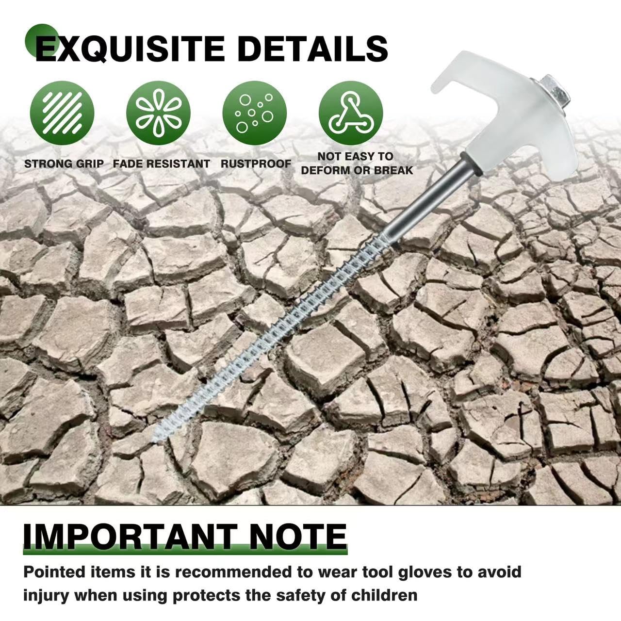 Lot De 30 Piquets De Tente Robustes De 20,3 Cm – Piquets De Tente