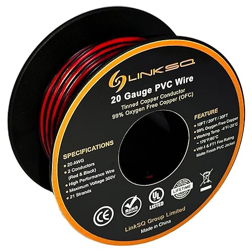 Vista 28 de Cable eléctrico 2468 VW-1 FT1 (100 pies) calibre 16 2 conductores, cable de cobre estañado trenzado sin oxígeno de 2 cables, 16 AWG 2 cables, cable
