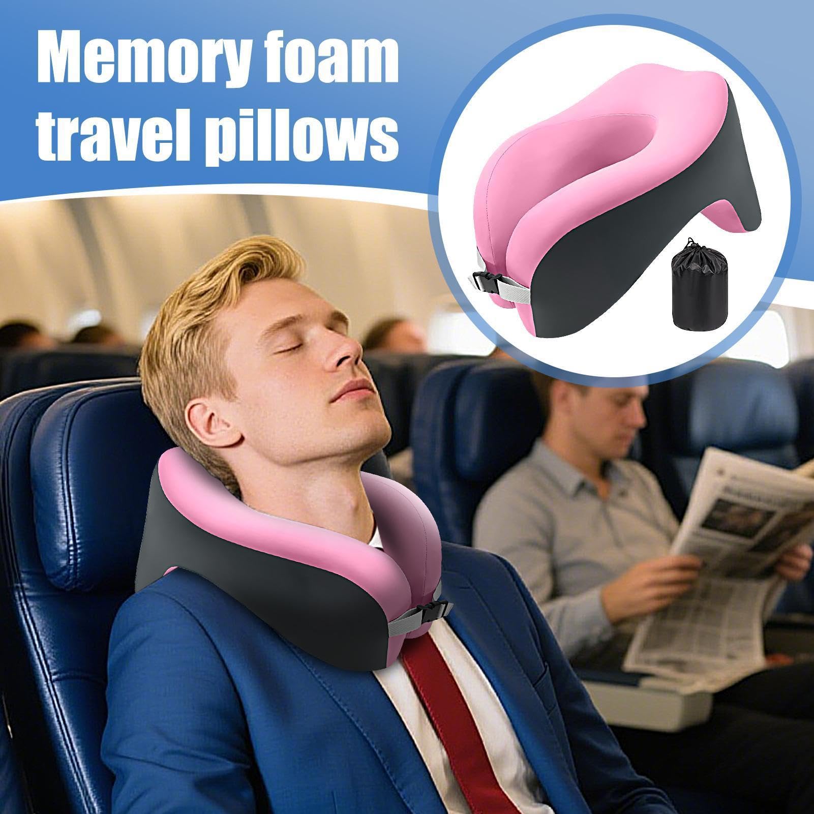Generico Cuscino Cervicale Cuscino a Forma di U per Viaggio Aereo