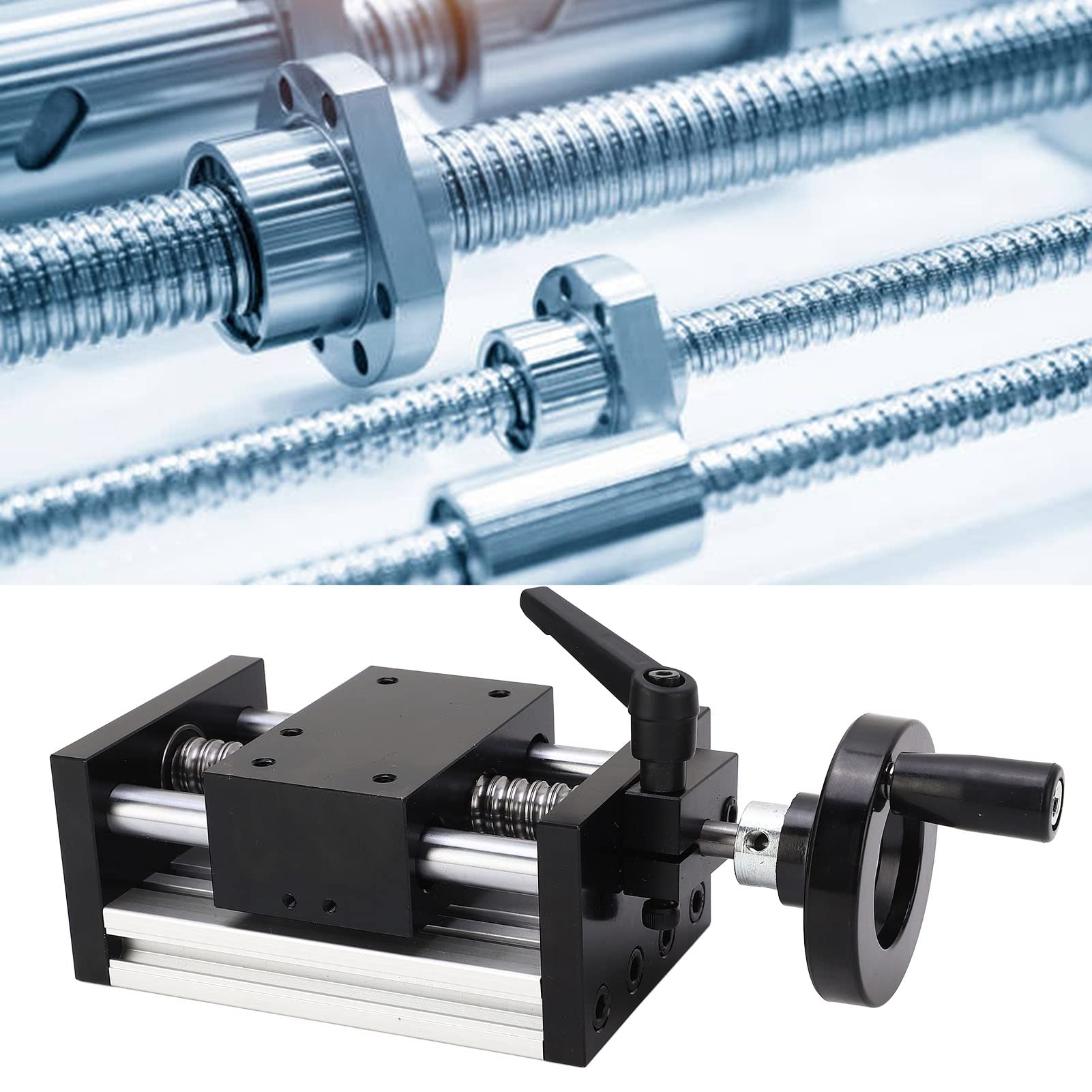 Passo lineare scorrevole, corsa 100mm, protezione riservata 10mm, doppio asse, guida lineare manuale, tavolo scorrevole con volante