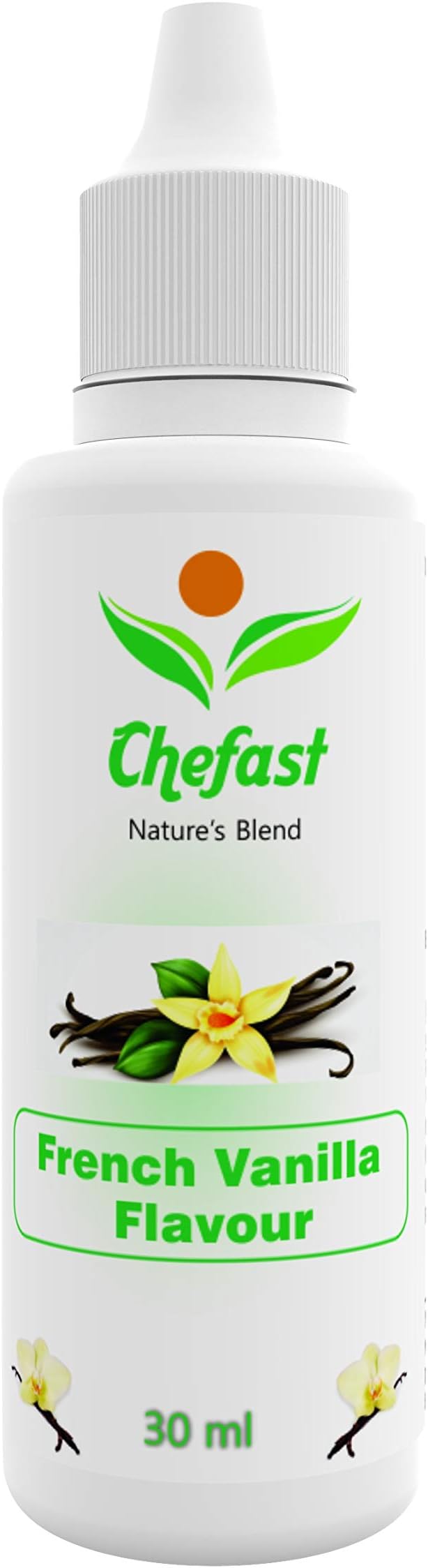 Chefast French Vanilla Flavour Baking Essence for Cake, Ice-Cream, Milkshakes, Chocolate, - 30ML ( Use 2-3 Drops Essence for 250 Grm Cake)