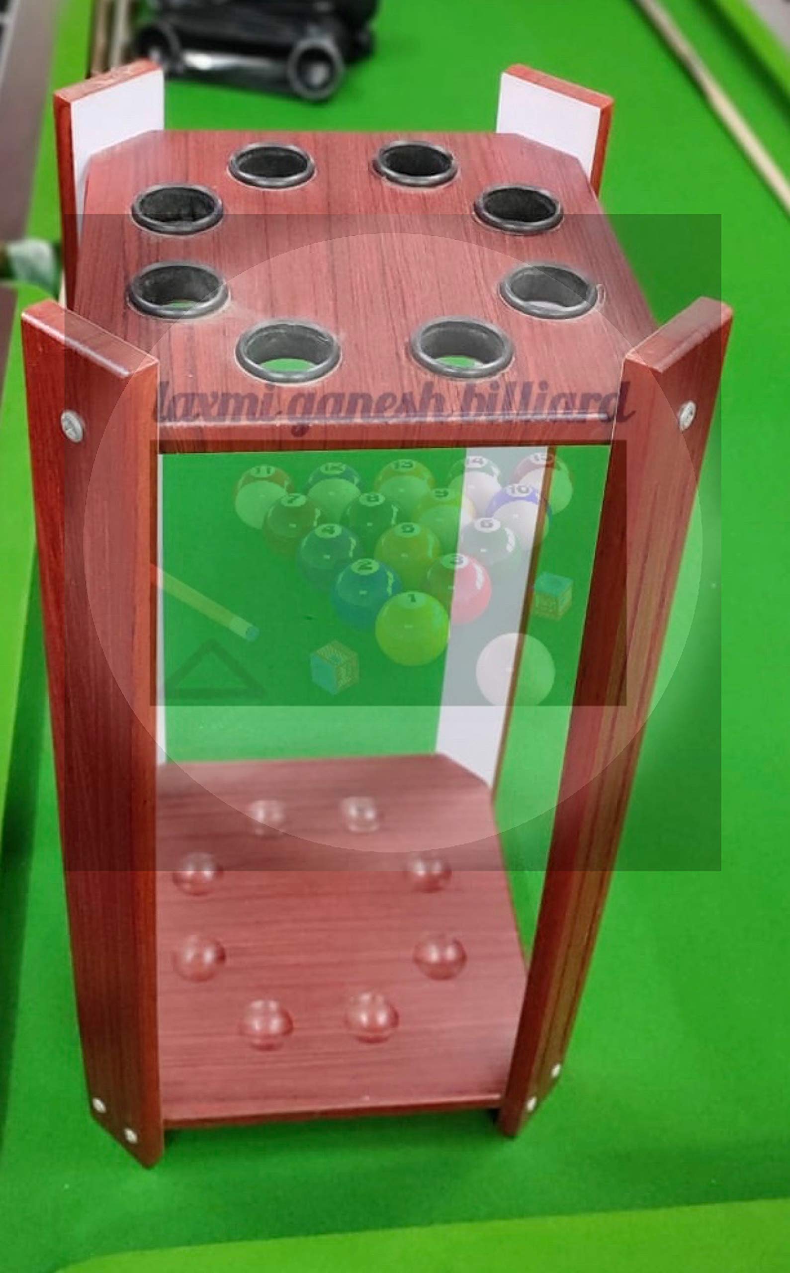 LGB Snooker Billiard Wall Cue Rack (Holds 8 - Pieces Cues) 3