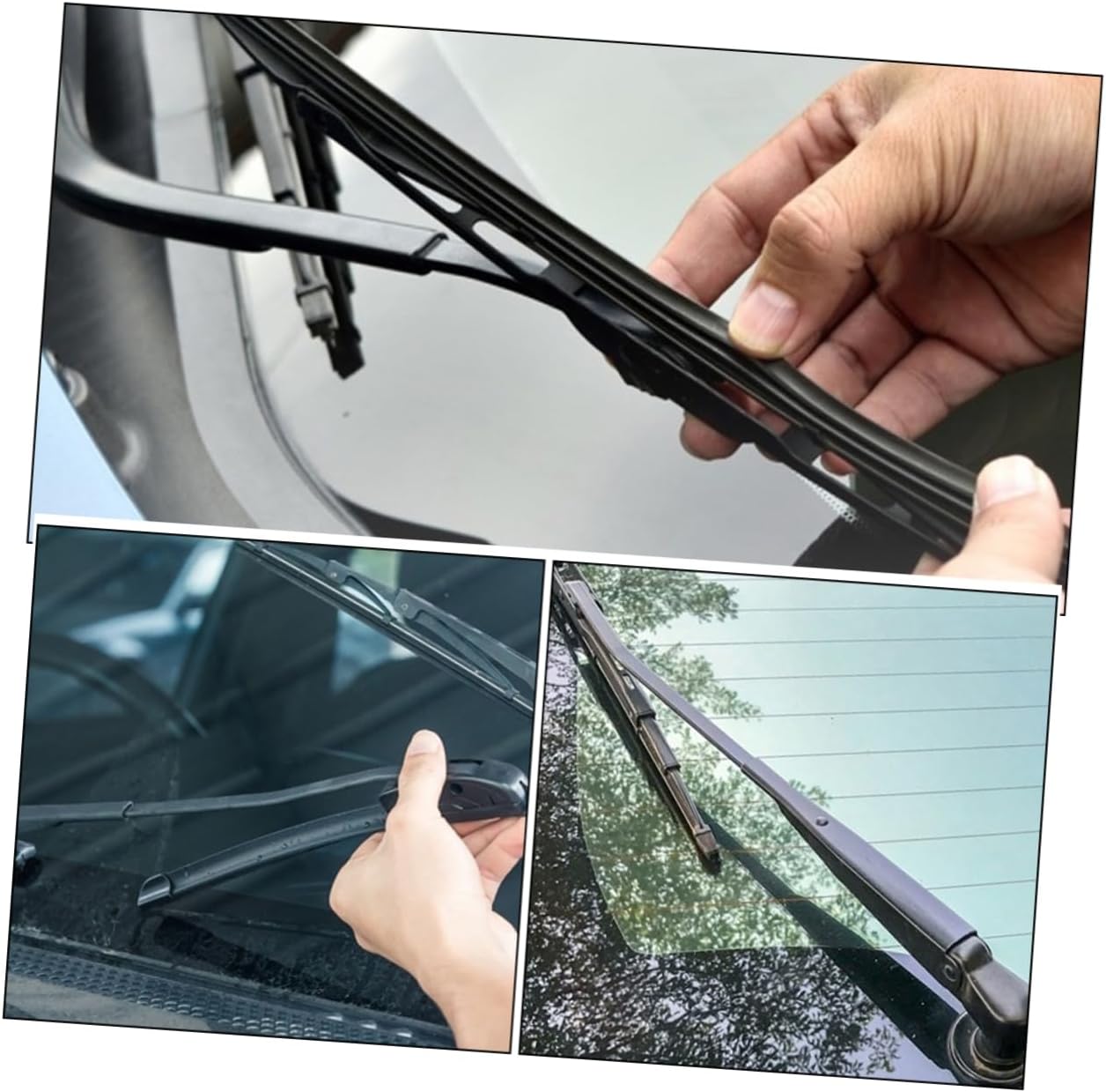 STOBAZA Sturdy Rubber 10 Pack Window Wiper Strip Easy Install Windshield Wiper Blades Refills for Cars