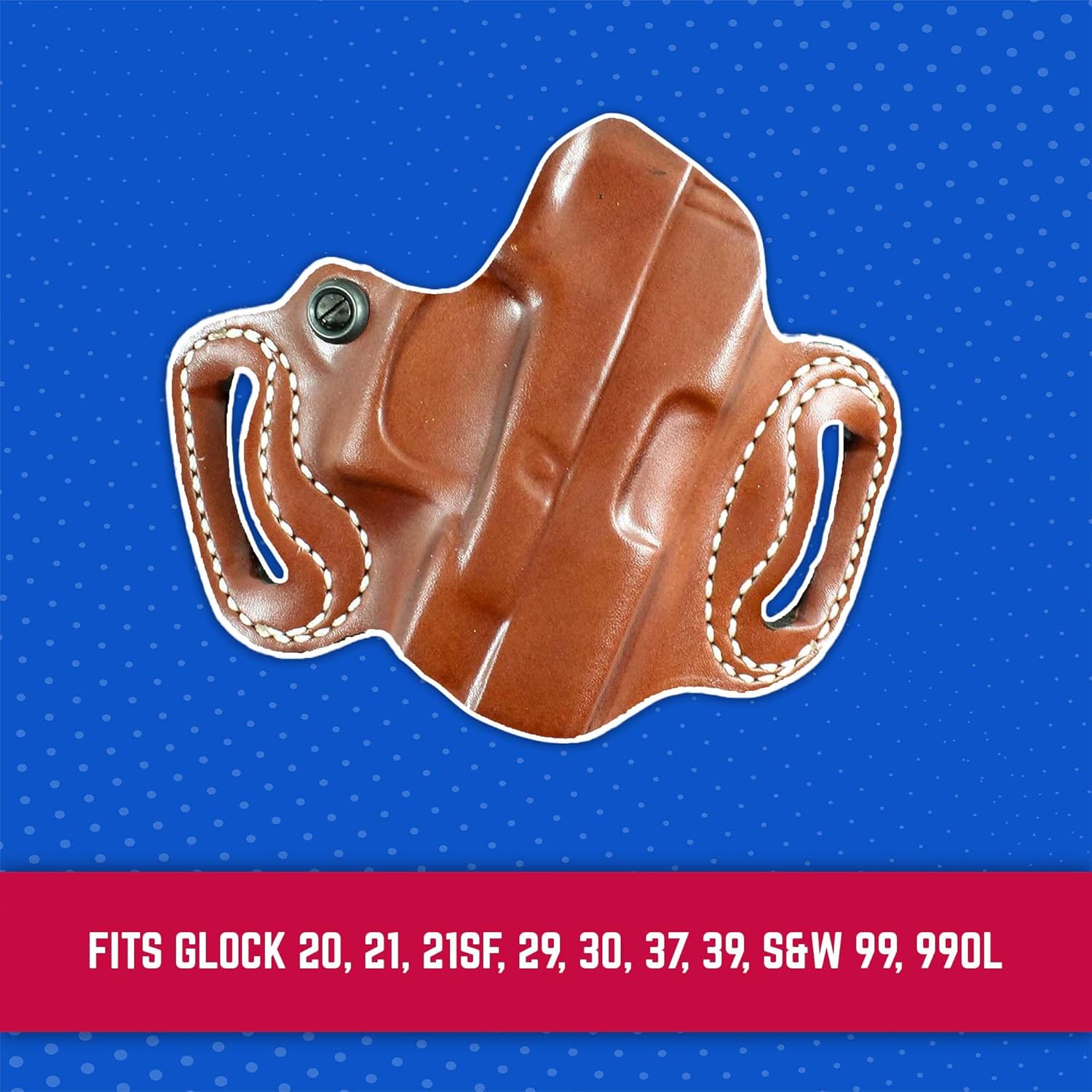DeSantis Mini Slide Holster - OWB Gun Holster, Belt Slide Leather Holster for Pistols, Quick Draw, Fits the S&W M&P Shield 9/40, S&W M&P Shield M2.0 9/40, S&W M&P 9 Shield Plus- Right Hand Draw, Black