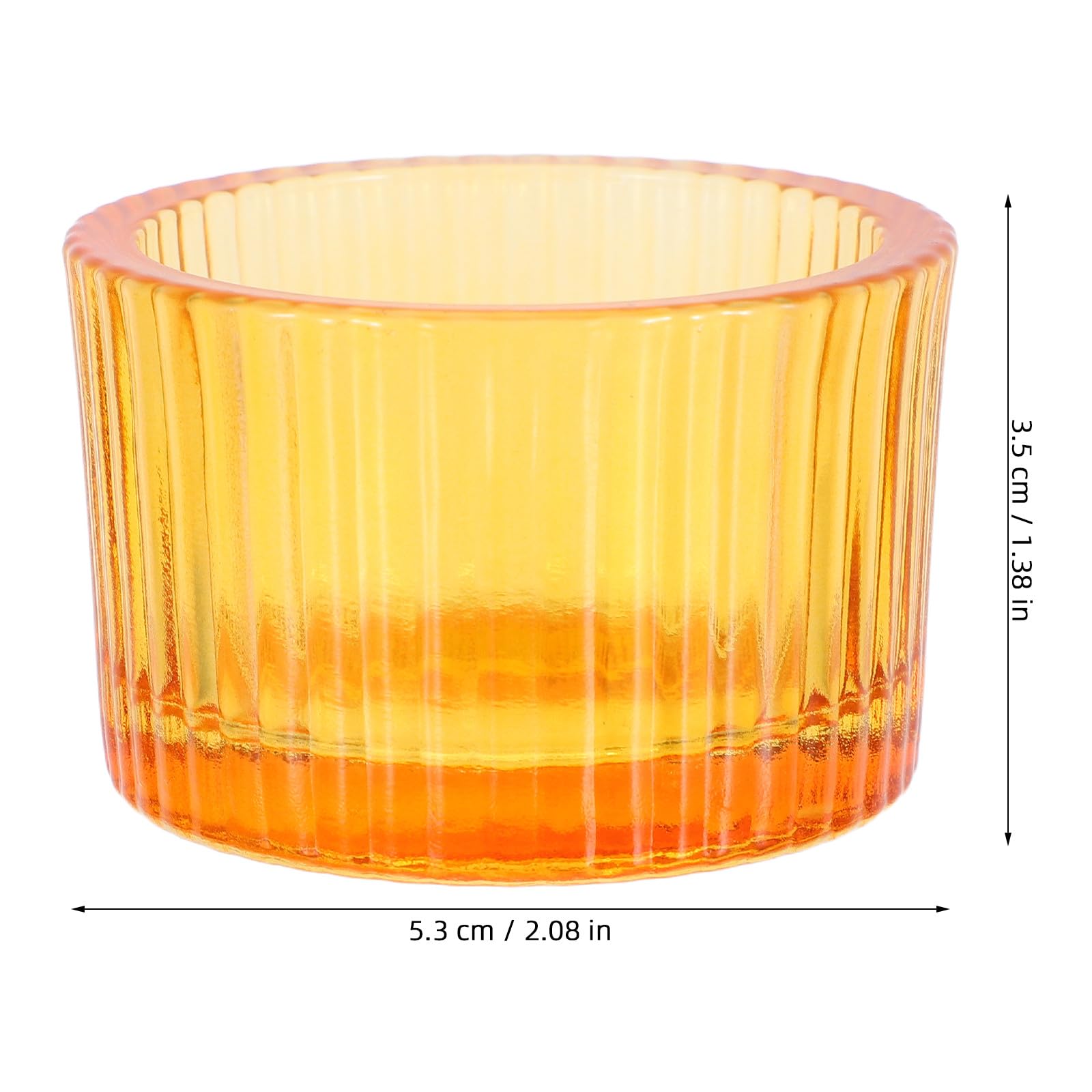 Zerodeko 12 portavelas Transparentes para Velas de té, portavelas de
