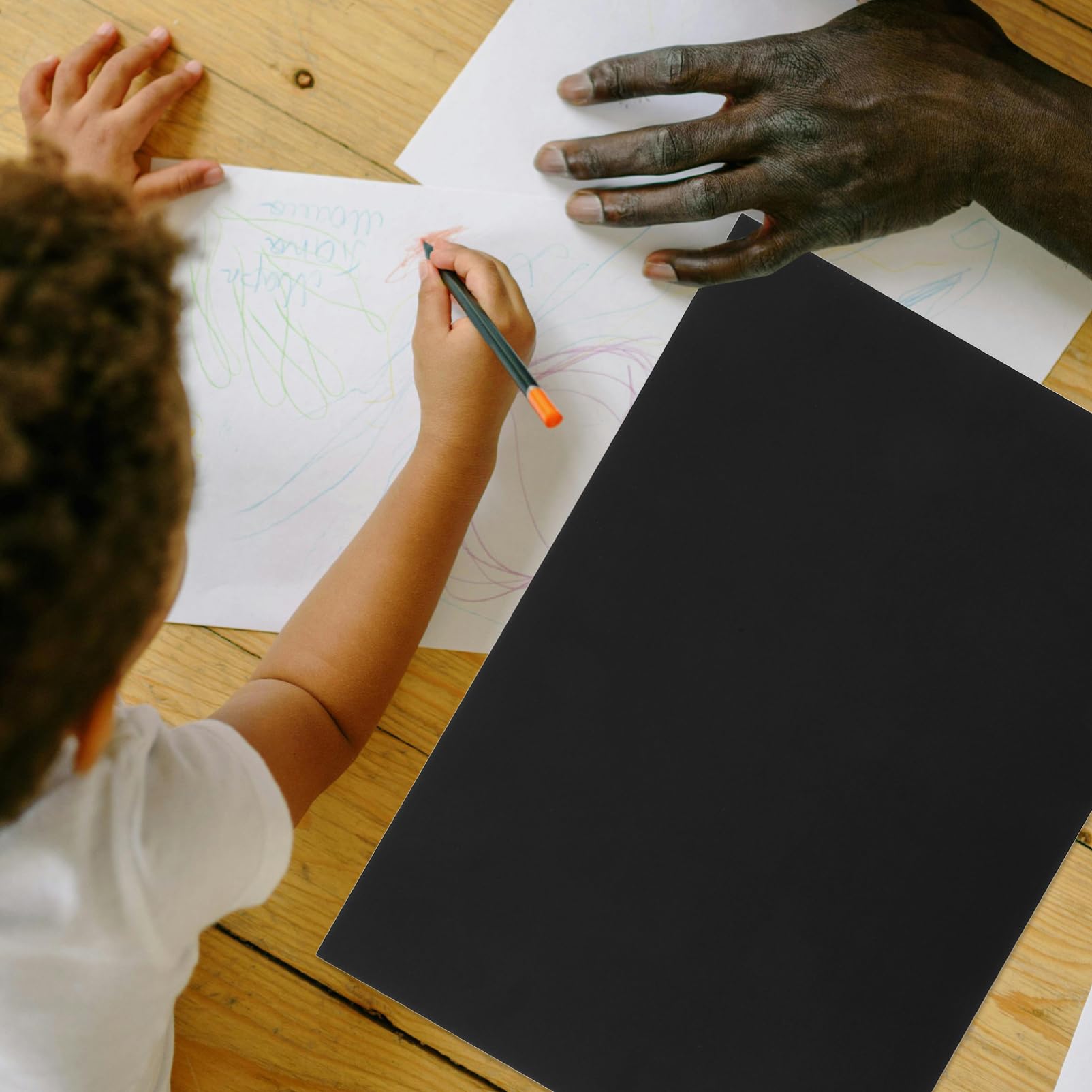 Papier Cartonné Noir Fait Main 50 Feuilles De Papier Cartonné A3 Pour Scrapbooking Découpage Projets Dartisanat