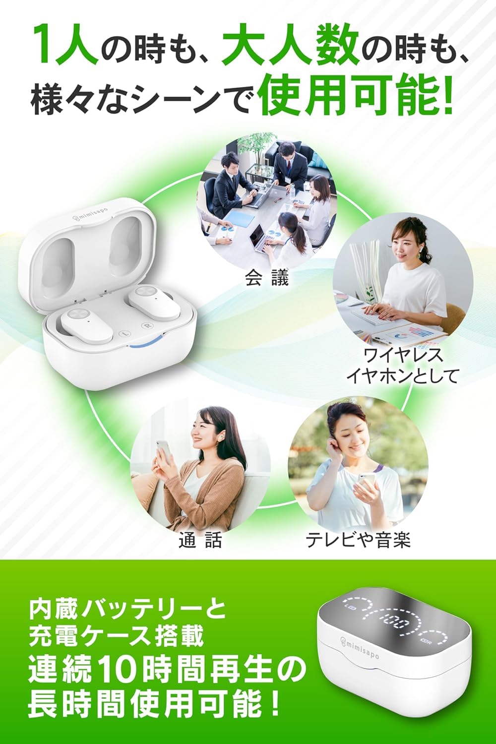 Amazon.co.jp: [プレゼント用] [ みみサポスマート ] 集音器 +メガネ型 