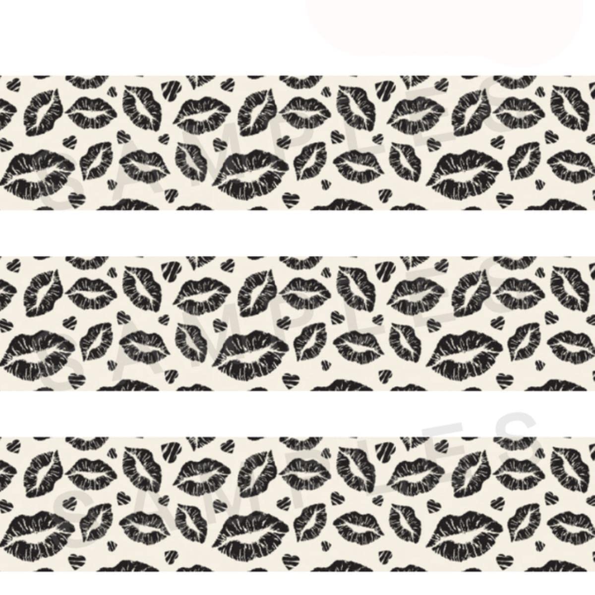Valentine Day Hot Love Heart 50 Yards Grosgrain estampado, cinta de raso Accesorios para el cabello-2012255, Grosgrain de 38 mm