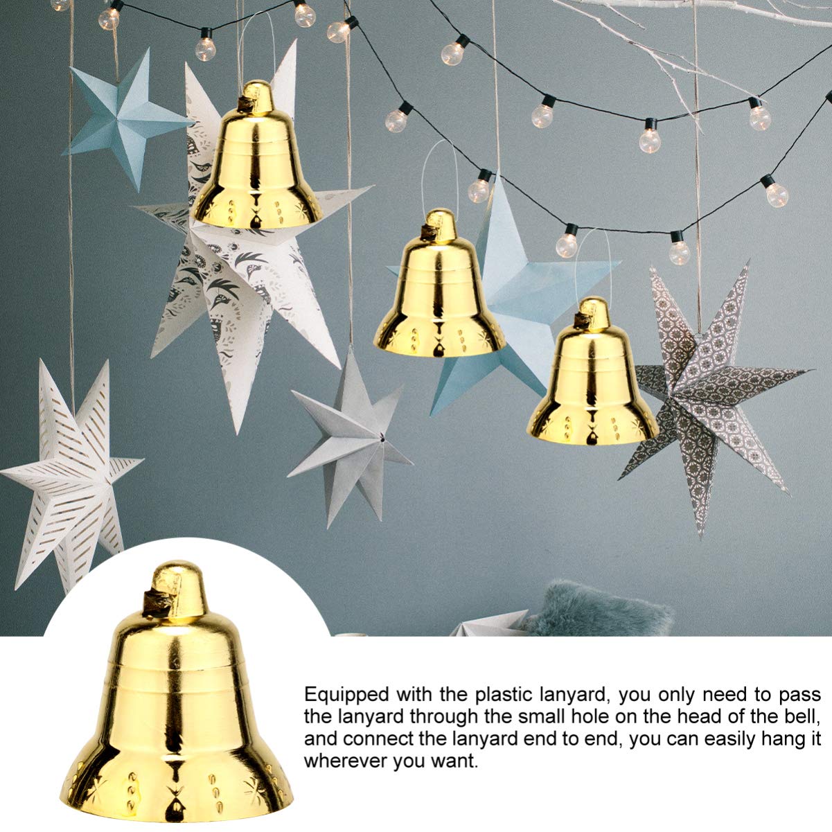 Lot De 36 Clochettes Ouvertes à Suspendre Au Plafond Pour