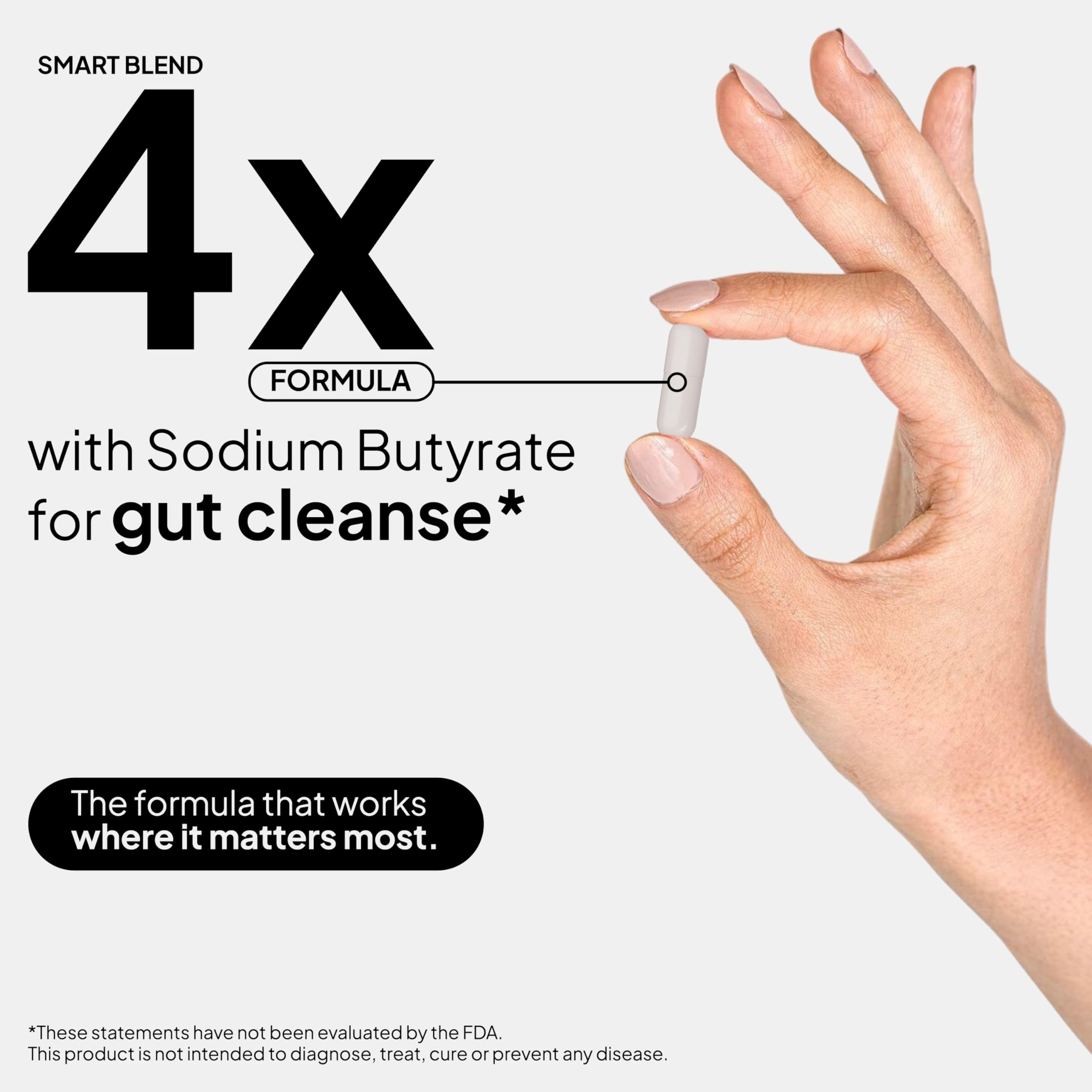 Humming Herbs Sodium Butyrate 600mg Gut Complex, 120 Capsules — Amazon image 4