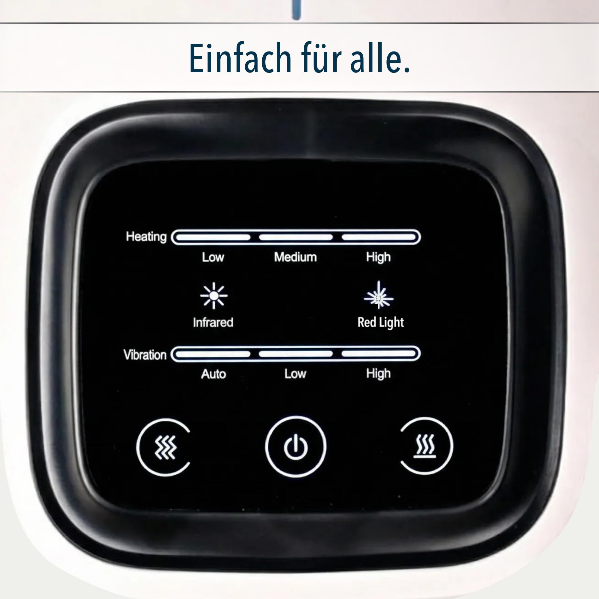 FORTHiQ Knie Massagegerät mit Infrarot für Knieschmerzen, Arthrose, Gelenkschmerzen und Massage, Mit Vibration und Tiefen-Wärme