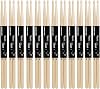 24 Pcs Maple Wood Drumsticks Drum Exercise Drumsticks Instrument Percussion Accessories 7A Drumsticks Set