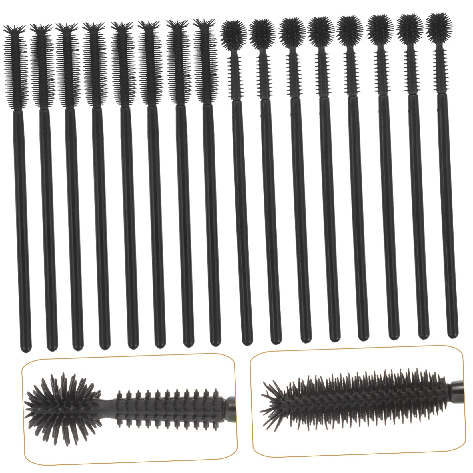 OUNONA 100Pcs Disposable Eyelash Mascara Wands Brow Lamination Brushes Skin Friendly Makeup Applicator Supplies for Easy Eye Makeup Application present for Makeup Lovers