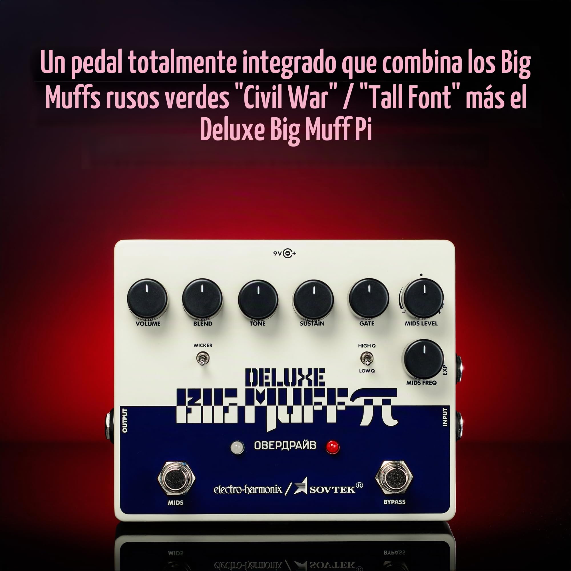 Electro Harmonix Sovtek Deluxe Big Muff Pi Distortion/Sustainer Pedal