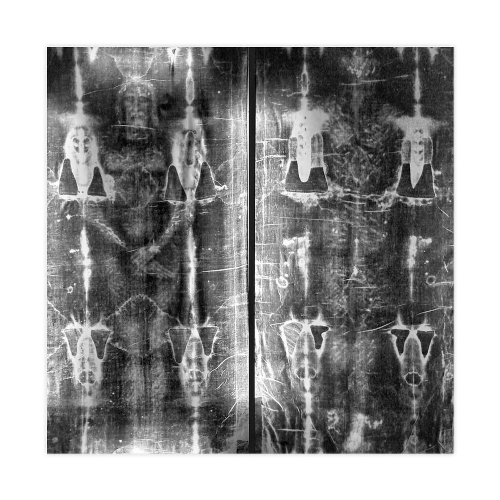 Piank Unframe Shroud Of Turin Canvas Art Poster And Wall Art Picture Print Modern Family Bedroom Decor 24X24inch(60X60cm)