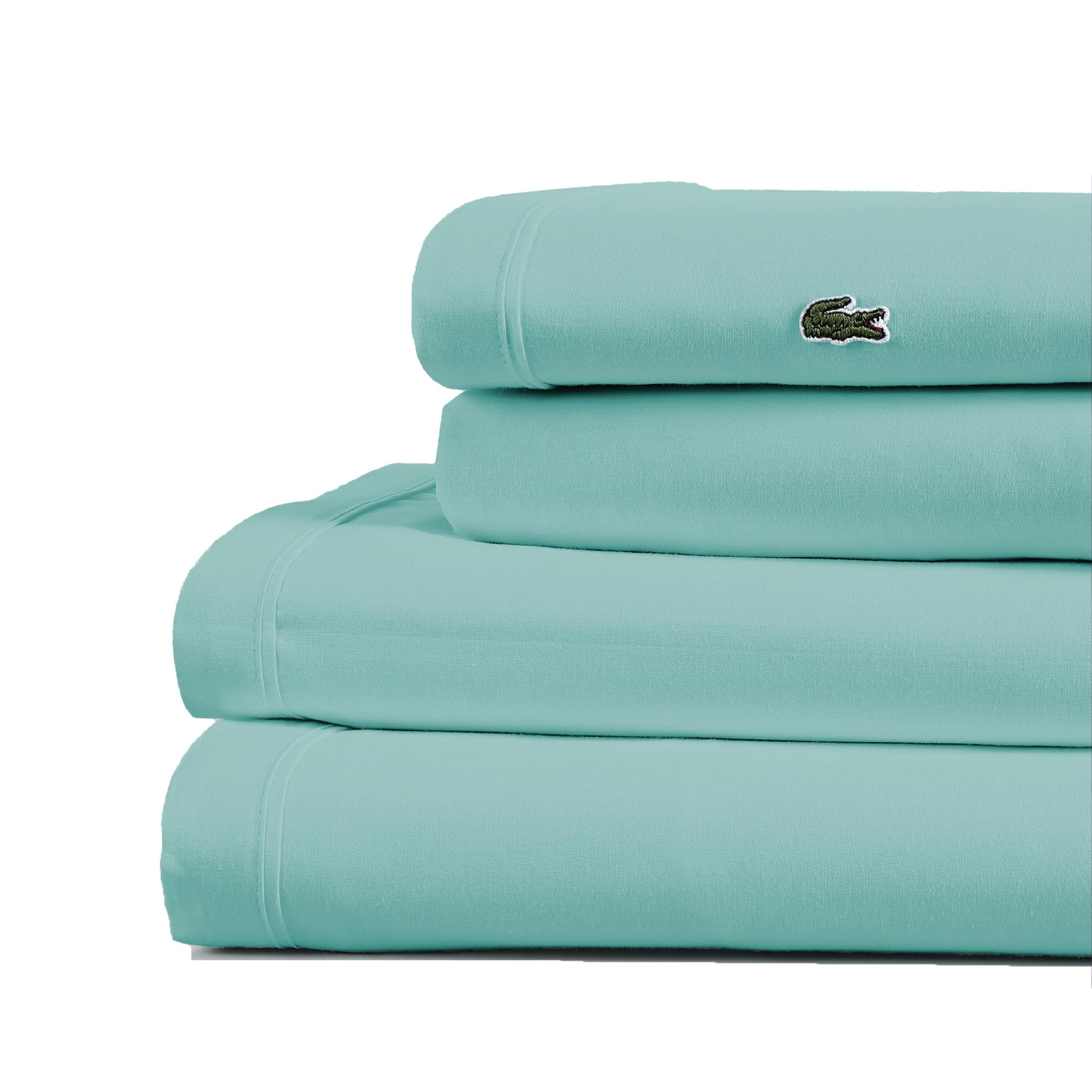 Lacoste Sheet Set, Water Blue, Twin XL