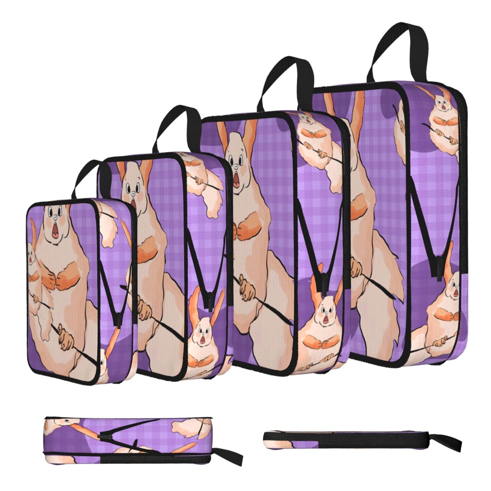 Wacky Bunny Compression Packing Cubes 4 Piece Set